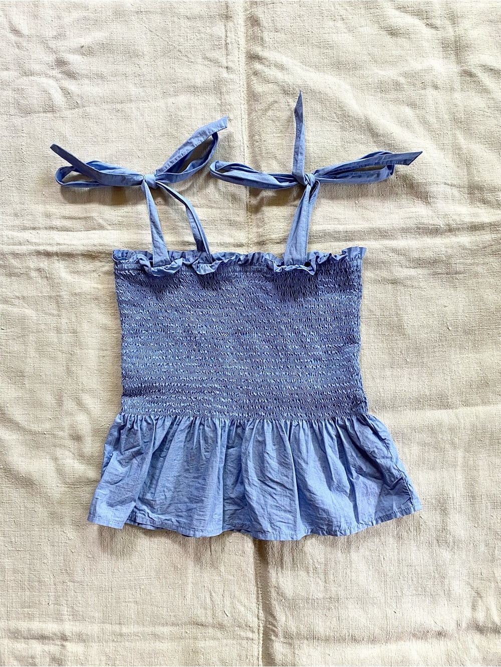 J. Crew Pure Cotton Smocked Tank Top